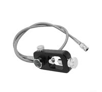 Adaptador de válvula de prueba de construcción sumergible con tubo plateado de 36 pulgadas nominal para pruebas de dióxido de carbono de 5000 PSI (negro)