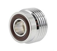 Adaptador de válvula de tanque de buceo G5/8 DIN para yugo de latón cromado, doble junta tórica sellada para un flujo de aire consistente