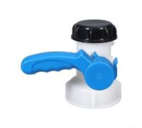 Adaptador de válvula DN40 para grifo de tanque de agua IBC de 62 mm, ajuste de plástico, contenedor de 1000 L, mecanismo antifugas, a prueba de óxido, configuración rápida, blanco (2)