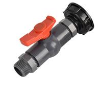 Adaptador de válvula for tanque IBC de 1000 litros, S60 a conector roscado de 1/2", 3/4" y 1 pulgada, for grifo y cubo, accesorio for válvula de tanque.(S60 x1/2")