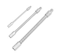 Adaptador de varilla de extensión de enchufe Flexible, 3 uds., 1/4 ", 3/8" y 1/2 ", llave de trinquete, controlador de toma de torsión, barra de extensión, conversión de eje Acs(3Pcs)