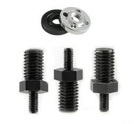 Adaptador de varilla de molienda de metal para mini amoladora angular, conversión de 5 mm a 10 mm con placa de presión, compatible con extensión de herramienta de amoladora pequeña de 3 pulgadas