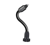 Adaptador de varilla de tornillo de 1/4" con cabezal de 17 mm, soporte ajustable para salpicadero para smartphones, tablets y cámaras, giratorio 360