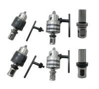 Adaptador de varilla de vástago de ángulo recto de 19 mm para portabrocas de rosca cónica B16 de 1,5 a 13 mm, varilla de conexión para vástago Weldon a accesorio de prensa de taladro, (B)