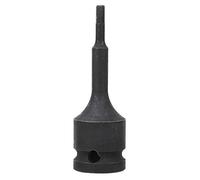 Adaptador de vaso con punta hexagonal de 1/2 pulgada, llave de impacto neumática, herramienta de reparación de puntas, momento de fuerza fuerte engrosado, tratamiento de fosfatado (-1011190071911)