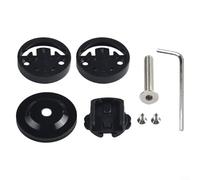 Adaptador de vástago de montaje de computadora para Garmin Edge Cat Eye, soporte de GPS de bicicleta para tubo superior de horquilla de 28.6 mm, accesorio de ciclismo de aleación de aluminio (negro)
