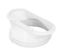 Adaptador de ventana de aire acondicionado, 5,9"/5" de diámetro, conducto de escape de aire acondicionado, accesorio de conector de boquilla plana, adaptador de manguera de boca plana para tubo de esc