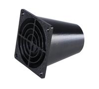 Adaptador de ventilador a conducto de 6 cm, con salida circular de 30 mm para guía de escape de solución de refrigeración eficaz