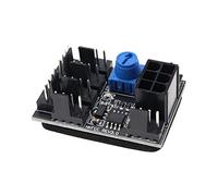 Adaptador de ventilador de 3 pines 4 pines PWM Chasis PC Cubo de ventilador de refrigeración Distribuidor 8 vías Regulador de crucero DC12V Regulador con puerto de alimentación
