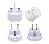 Adaptador De Viaje | Adaptador De Protección De Sobretensión Portátil - Accesorios De Viaje Ligeros, Carga Rápida Y Protección Contra Sobretensión Para Viajes, Estudios En El Extranjero Y