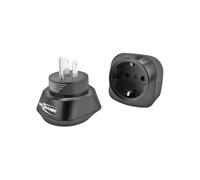 Adaptador de viaje - ANSMANN - 1250-0032 - Enchufe EU a enchufe US - Para el extranjero