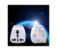 Adaptador de viaje compacto, convertidor de energía universal, enchufe compatible con varios países, material ignífugo, ligero, fácil de