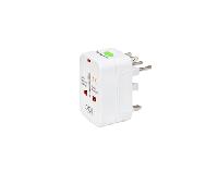 ADAPTADOR DE VIAJE DCU (37400200) EU-UK-USA-AUS-CHI-JAP 37400200
