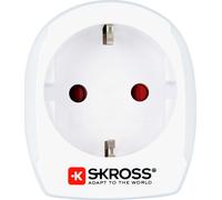 SKROSS 1.500203-E Europa a USA Adaptador de viaje internacional - Entrada de enchufe EU o Shuko, salida de enchufe de USA - Voltaje 100V-1500W/250V-1750W. Protección contra descargas eléctricas