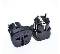 Adaptador de viaje europeo tipo F para EE. UU., Reino Unido, Australia a Corea del Sur (4,8 mm)