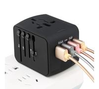 Adaptador de viaje global para Europa, EE. UU., Inglaterra, Alemania, Asia, Tailandia, Australia, China, Japón, Israel, Italia, Colombia: USB tipo