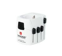 Adaptador De Viaje SKROSS: Del Mundo A Europa 250V 7A, Blanco, AU/CN/UK/US/IT