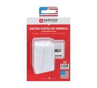 Adaptador de viaje SKROSS Europe to USA Blanco