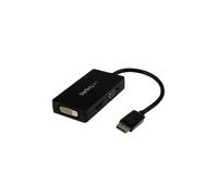 StarTech.com Adaptador Conversor DisplayPort a VGA DVI o HDMI - Convertidor A/V 3 en 1 para viajes
