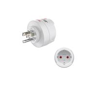Adaptador de viaje tipo B, 3 polos, para EE. UU., Canadá, Caribe, Asia Oriental