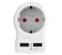 Adaptador de viaje (Tipo de enchufe de red de adaptador de viaje: Tipo G (BS 1363), Blanco)