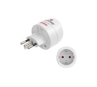 Adaptador de viaje tipo J, L, N, 3 clavijas, para Suiza, Italia y Brasil