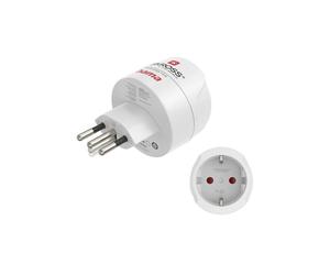 Adaptador de viaje tipo J, L, N, 3 clavijas, para Suiza, Italia y Brasil