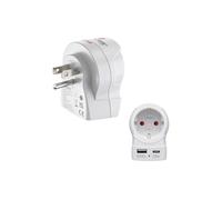Adaptador de viaje "UE a EE. UU.", 1 x USB-A, 1 x USB-C (PD), 20 W