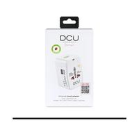 Adaptador de viaje universal DCU Tecnologic con 4 enchufes internacionales y 2 puertos USB