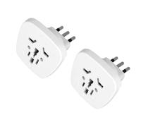 Adaptador de Viaje Universal de 2 Piezas, Enchufe Schuko de 16A a Reino Unido, EE. UU., Convertidor de Enchufe CN AUS, Adaptador de Europa Italia a Schuko