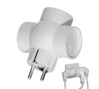 Adaptador de viaje universal - Enchufe múltiple 16A Corriente , Convertidor eléctrico Europa Alemania Rusia, Fuente de alimentación de puertos | Accesorio práctico para estancia extranjera