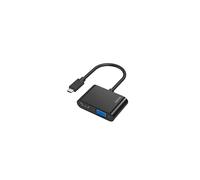 Adaptador de video, 2 en 1, con conector USB-C - puerto VGA y HDMI, Full-HD 4K