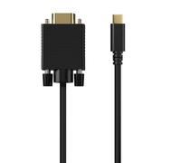Adaptador de vídeo Aisens A109-0692 USB-C a VGA 0,8 m negro plug and play