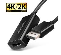 Adaptador de vídeo AXAGON RVD-HI20N DisplayPort a HDMI 2.0b 0,15 m Negro