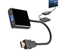 Adaptador de video: cable VGA de 0.25 m, conector de la computadora portátil de cobre, convertidor dorado con cable estable multipropósito | Adaptador de monitor DVIPPortport DVI, para computadoras po