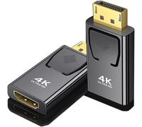 Adaptador de vídeo compatible con 4K DP a DisplayPort macho, convertidor de monitor de TV para PC
