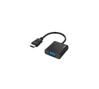 Adaptador de video, conector HDMI - puerto VGA, puerto de audio, Full-HD 1080p
