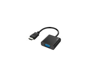 Adaptador de video, conector HDMI - puerto VGA, puerto de audio, Full-HD 1080p
