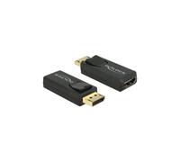 Adaptador de video - DELOCK - DisplayPort a HDMI - Negro - HDMI (F) - DisplayPort (M)