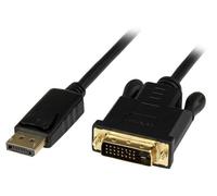 Adaptador de vídeo DisplayPort-DVI-D DP2DVIMM3BS Negro (90 cm) - STARTECH