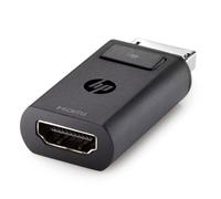 Adaptador de video DisplayPort - HP - HDMI - Macho DisplayPort - Hembra HDMI - Negro