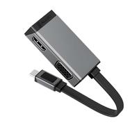Adaptador de vídeo Duo Play 2 en 1 USB-C a HDMI y VGA con pantalla 4K 60Hz