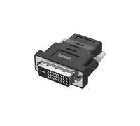 Hama | Adaptador HDMI a DVI 4K para Monitor y Proyector | Convierte la conexión HDMI a DVI con resolución 4K, ideal para monitores, proyectores y ordenadores, Negro