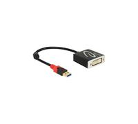 Adaptador de video externo - DELOCK - USB 3.0 DVI - Resolución 1920x1200 - Negro - Alimentado por USB