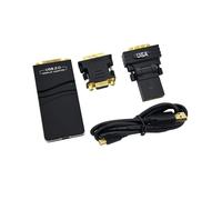 Adaptador de VíDeo GráFico Externo USB 2.0 una DVI/VGA/ Compatible con MúLtiples Monitores Display Extend/Mirror para Windows