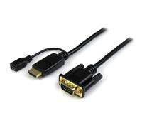 Adaptador de Vídeo HD2VGAMM6 VGA (D-Sub) - HDMI + Micro-USB Negro (19 mts) - STARTECH