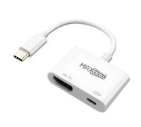 Adaptador de vídeo HDMI a USB-C Ultra-HD 4K con carga rápida USB-C de 100W