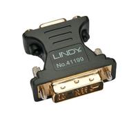 Adaptador de Video Lindy VGA a DVI-I Negro y Oro