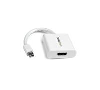 Adaptador de vídeo Mini DisplayPort a HDMI - STARTECH - Convertidor Mini DP a HDMI - Blanco - 17 cm