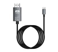 Adaptador de video Tipo C - Cable 4K, convertidor de alta definición | Convertidor USB C a HDTV, señal de alta velocidad para conectar teléfonos celulares, computadoras a la televisión o monitore